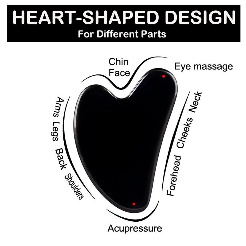 Gua Sha Tool Manufacturer - Stainless Steel Thumb Heart Shape for Facial Lifting & Wholesale Natural Jade