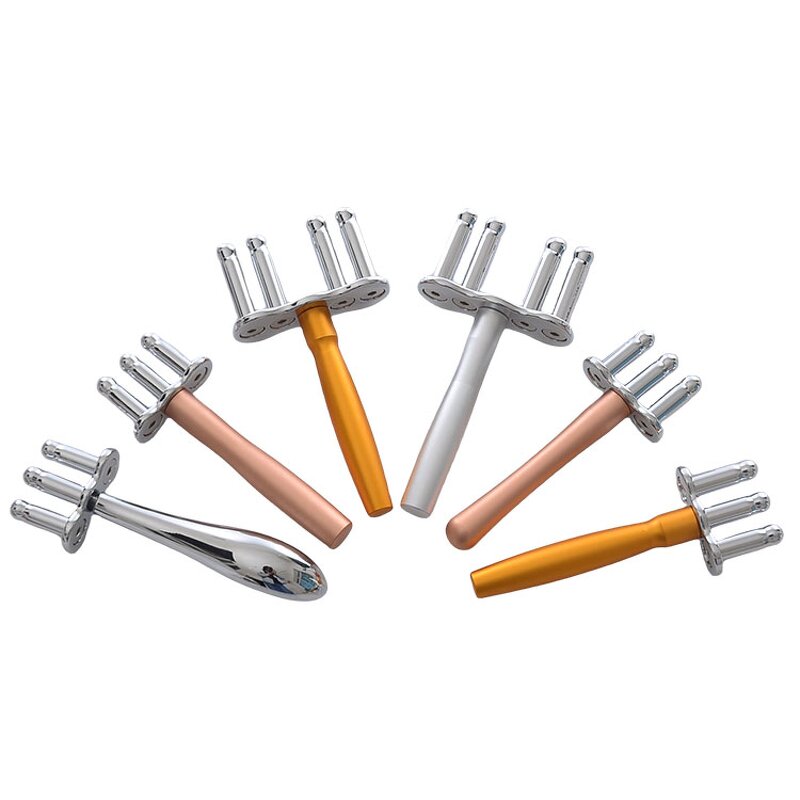 Meridian Massage Fork Manufacturer - Wholesale 3-Magnetic Body Back Scrapping Magnetotherapy Pen for Acid Exhausing
