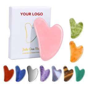 Gua Sha Tool Manufacturer - Free Logo Natural Scraping Board for Face Skincare Body Thysical Therapy