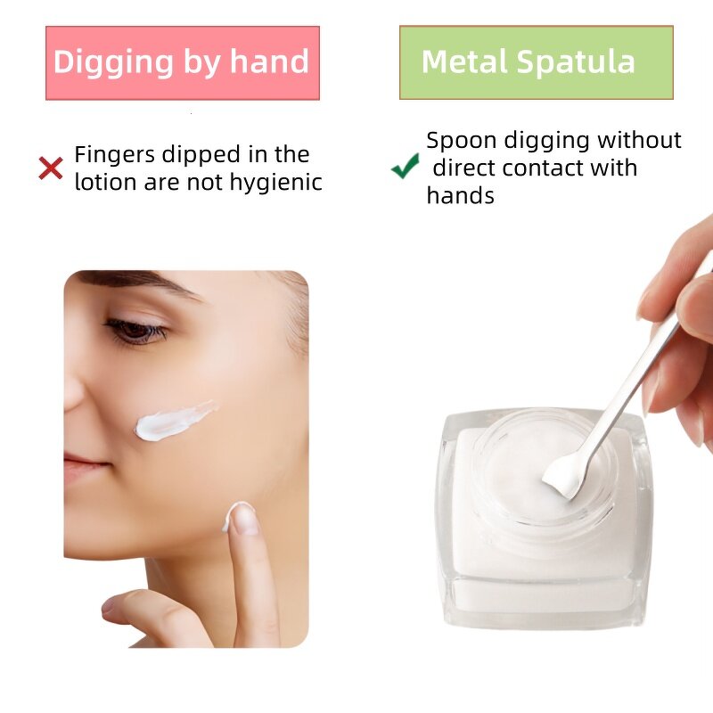 Eye Cream Scoop Manufacturer - 304 Stainless Steel Small Crescent Spoon for Face Cream Mask Dispenser
