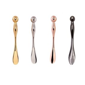 Makeup Spatula Manufacturer - Wholesale Luxury Mini Metal Eye Cream Applicator Wand Stick Patterned Roller