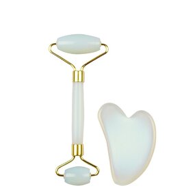 Facial Massager Set Manufacturer - Wholesale High Quality Opalite Stone Jade Roller & Gua Sha Kit Anti-aging
