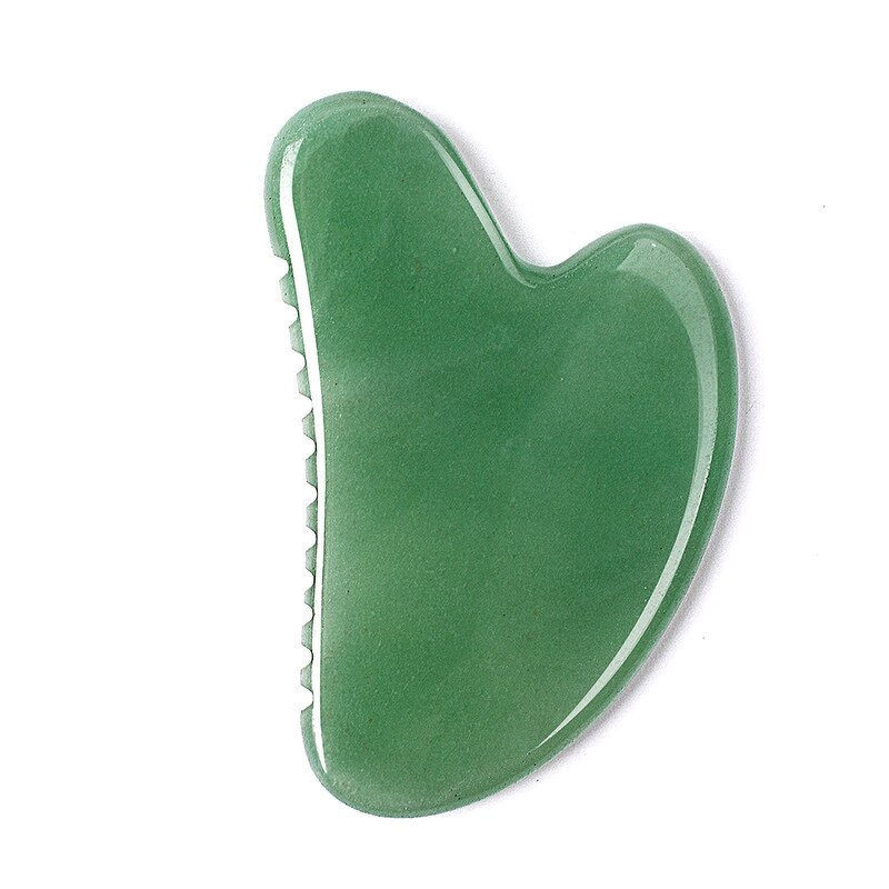 Gua Sha Massager Manufacturer - Customize Logo V Shaped Teeth on Side with Rose Quartz Jade Skincare Lifting