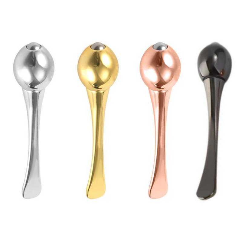 Eye Cream Applicator Manufacturer - Zinc Alloy Roller for Anti-Wrinkle Anti-Fatigue Relief & Cream Scoop