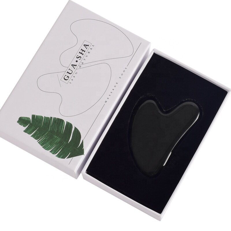 Gua Sha Tool Manufacturer - Natural Black Obsidian for Facial Massage Skin Lightening & Private Label