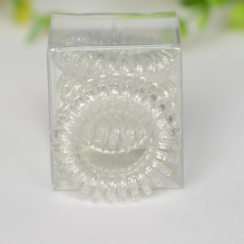 Hair Cords Manufacturer - 4pcs/box Women's Headstring Bracelet Telephone Scrunchie for High Ponytail Traceless