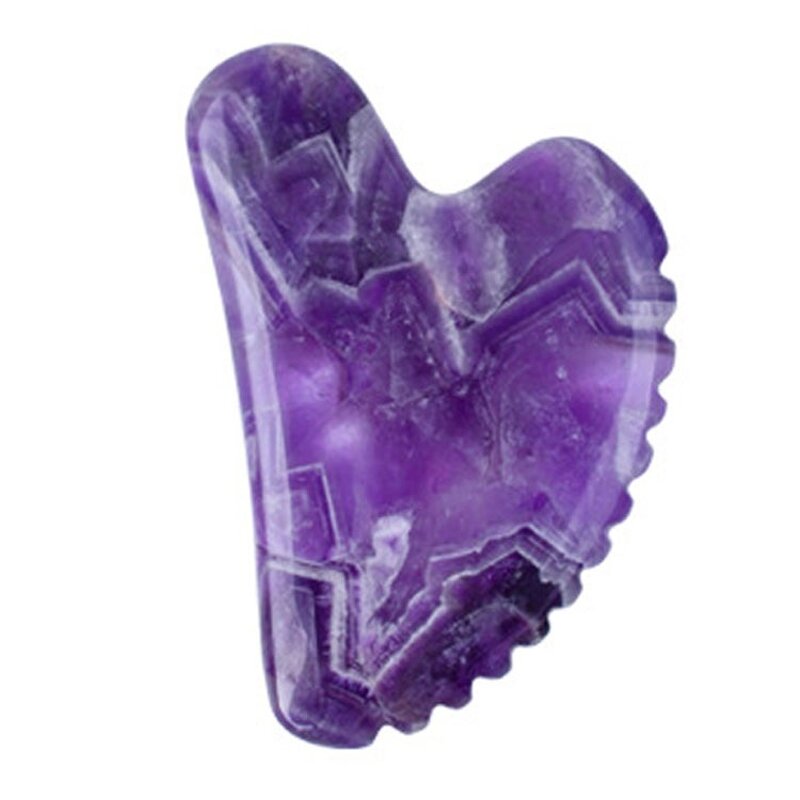 Gua Sha Massager Manufacturer - Customize Logo V Shaped Teeth on Side with Rose Quartz Jade Skincare Lifting