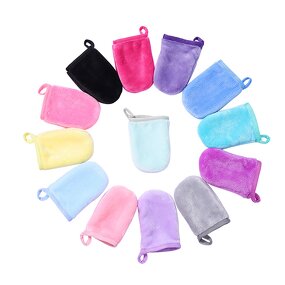 Makeup Remover Gloves Manufacturer - Reusable Microfiber Cloth Soft Facial Pads