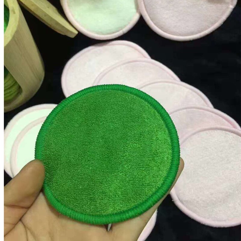 Makeup Remover Pads Manufacturer - Washable Eco Friendly Reusable Hemp Bamboo Velour Terry Cotton Round