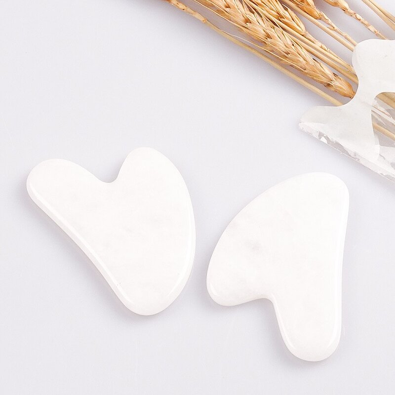 Gua Sha Stone Manufacturer - Factory Price Natural White Jade for Face Skincare Lifting Anti Wrinkles