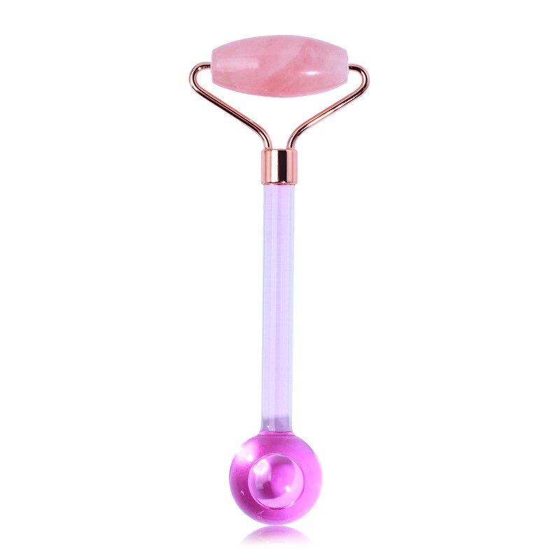 Ice Roller Manufacturer - Facial Cold Cube Globes with Rose Quartz to Tighten Skin Reduce Puffy