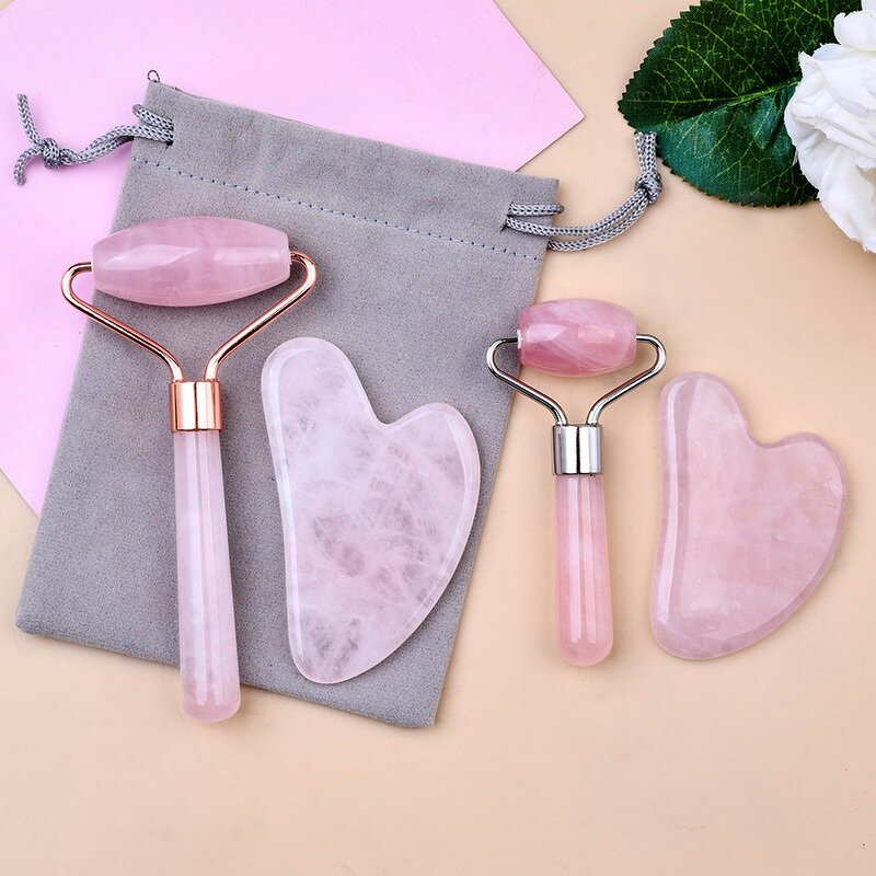 Jade Roller Manufacturer - Wholesale Pink Crystal Stone SPA Collection Natural Rose Quartz Single Head Mini