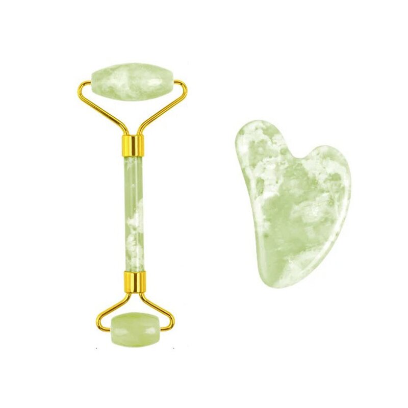 Facial Massager Set Manufacturer - Wholesale Natural Xiuyan Jade Roller Guasha Stone Kit for Women Skincare