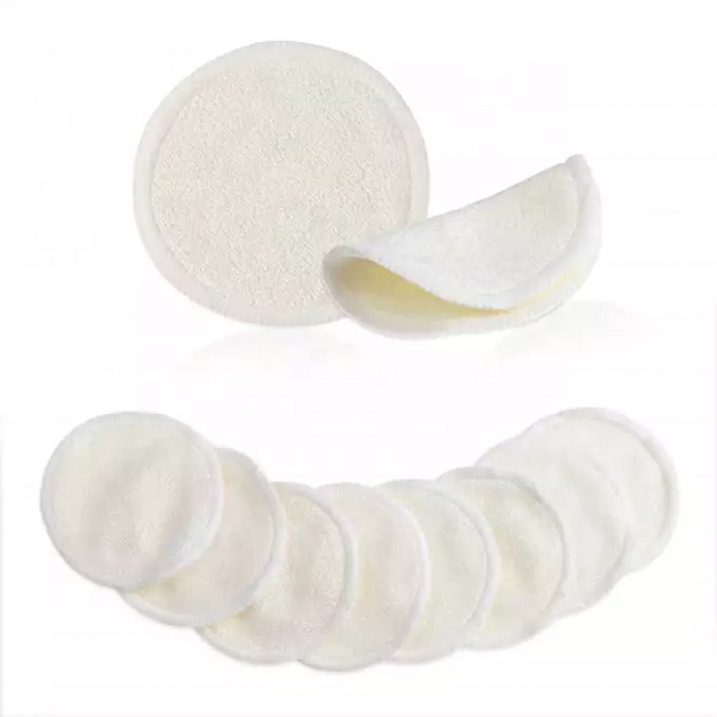 Makeup Remover Pads Manufacturer - Custom Bamboo Cotton 2 Layers Reusable with Konjac Sponge - Wholesales