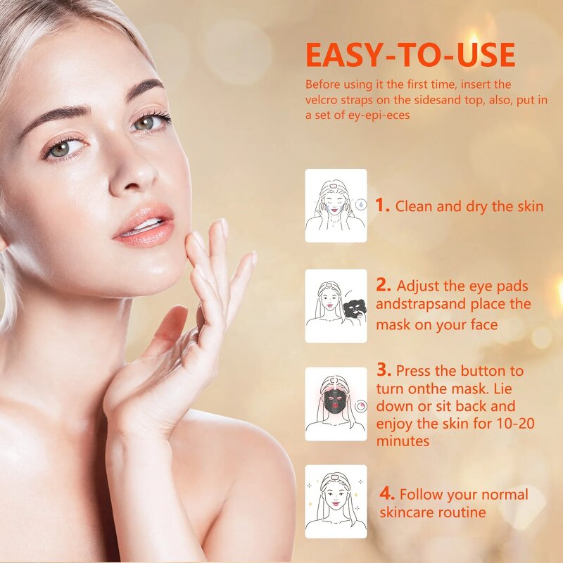 LED Skin Mask Manufacturer - 7 Color with Near Infrared Light Home Beauty Device for All Skin Types