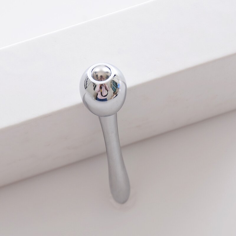 Eye Roller Massager Manufacturer - Silver Metal Wand to Remove Eye Wrinkles Reduce Dark Circles Puffiness