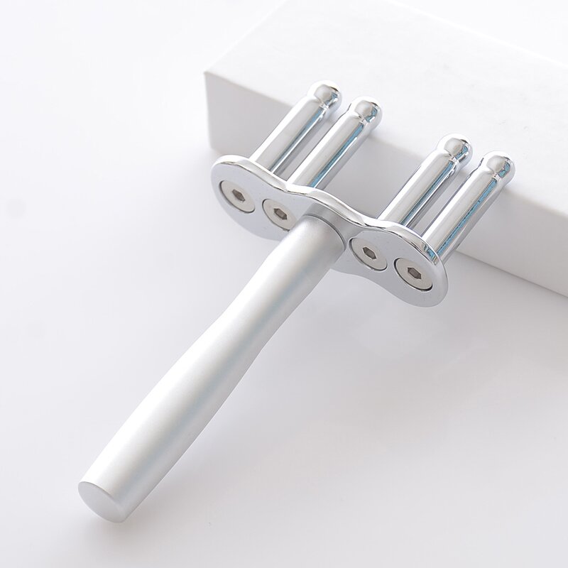 Acupressure Massager Manufacturer - Portable Stainless Steel Alloy Magnetic 4 Forks for Body Neck & Gua Sha