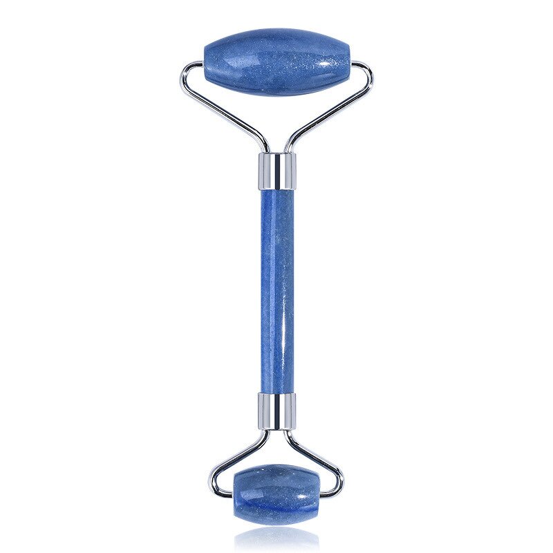 Jade Roller Manufacturer - Custom Logo Natural Blue Aventurine for Face Anti-aging & Fatigue Relief