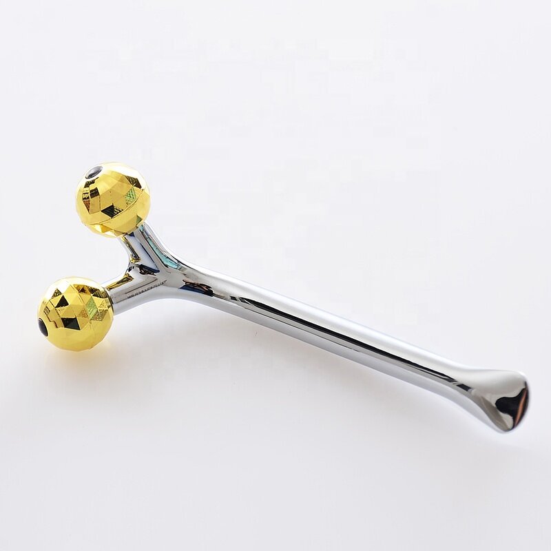 Jade Roller Manufacturer - Wholesale for Face Slimming 3D Alloy Twin Balls Home Use