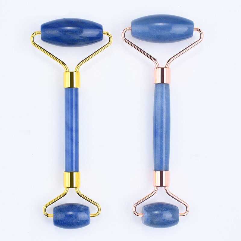 Jade Roller Manufacturer - Custom Logo Natural Blue Aventurine for Face Anti-aging & Fatigue Relief