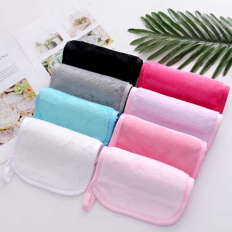Microfiber Cloth Manufacturer - Private Label Rectangle Reusable Makeup Remover Towel Wash Cleaning
