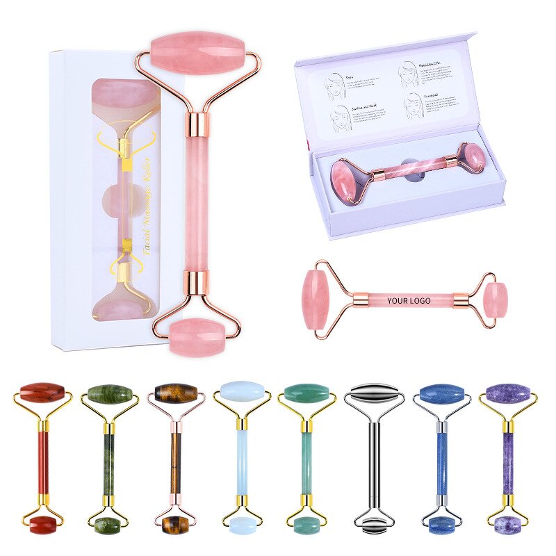 Jade Roller Manufacturer - Natural Green Aventurine SPA for Face Neck Anti-aging Skincare