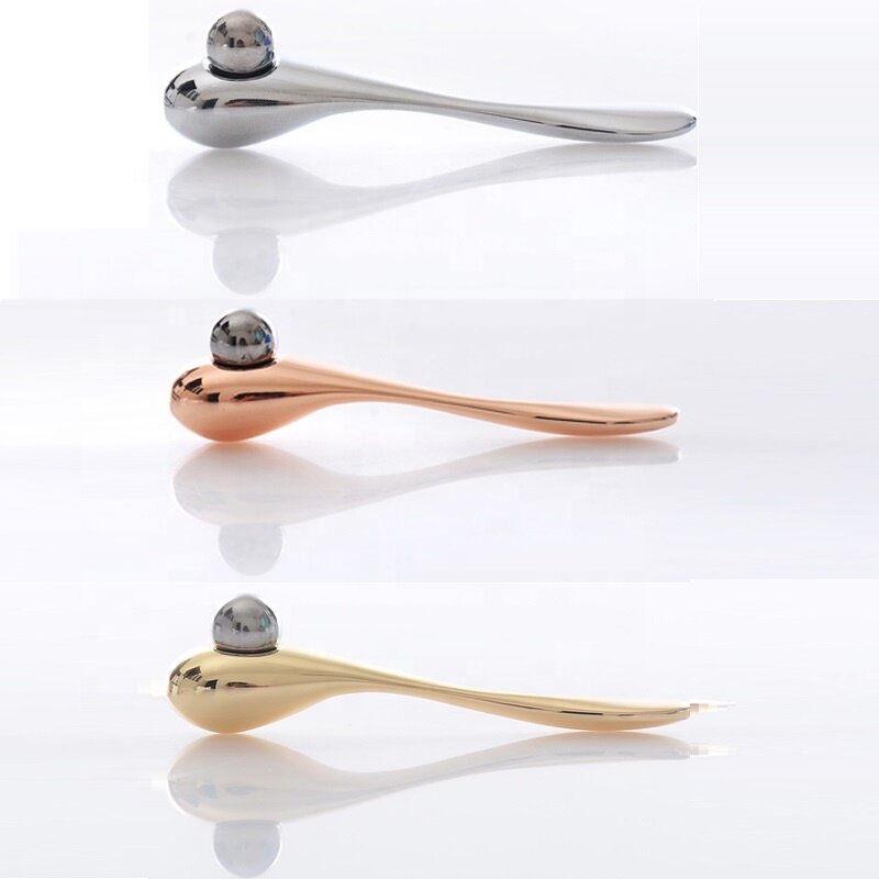Facial Spoon Manufacturer - Custom Logo Metal for Home Use Eye Cream Roller Wand Zinc Alloy Face Lift Tool
