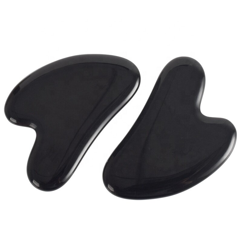 Gua Sha Tool Manufacturer - Natural Black Obsidian for Facial Massage Skin Lightening & Private Label