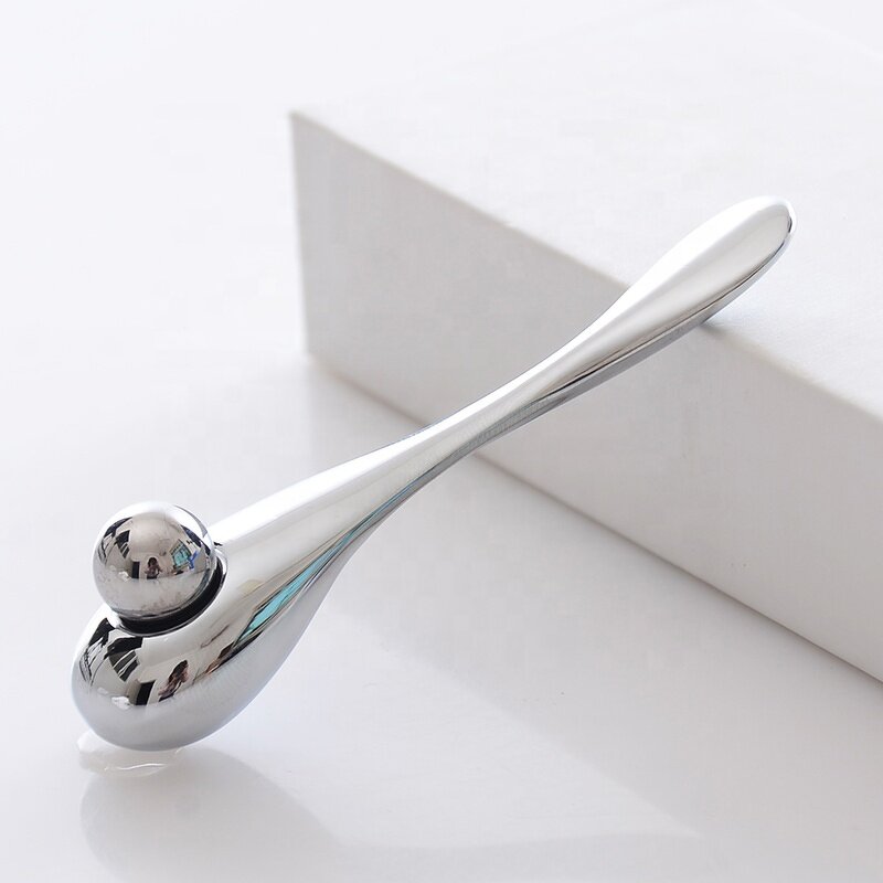 Facial Spoon Manufacturer - Custom Logo Metal for Home Use Eye Cream Roller Wand Zinc Alloy Face Lift Tool