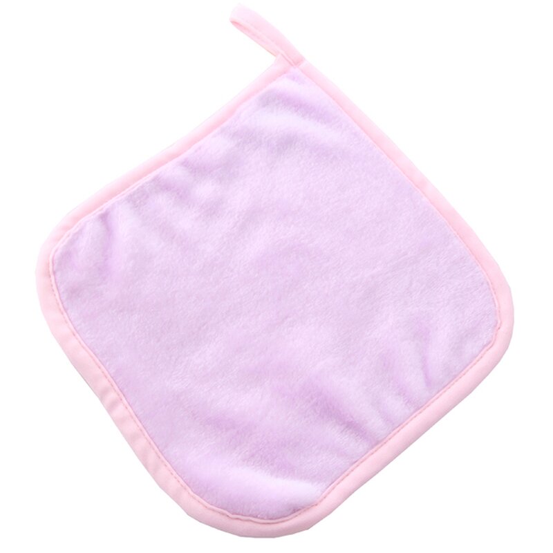 Face Cleaner Cloth Manufacturer - Custom logo SPA Collection Microfiber Square Makeup Removing Towel