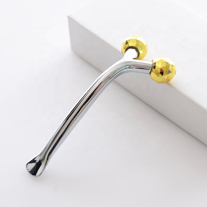 Jade Roller Manufacturer - Wholesale for Face Slimming 3D Alloy Twin Balls Home Use