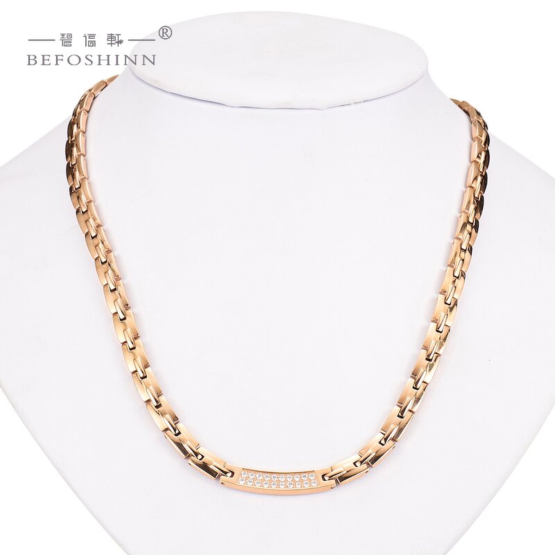 Titanium Germanium Necklace - Luxury Hip Hop Rock Health Energy Jewelry