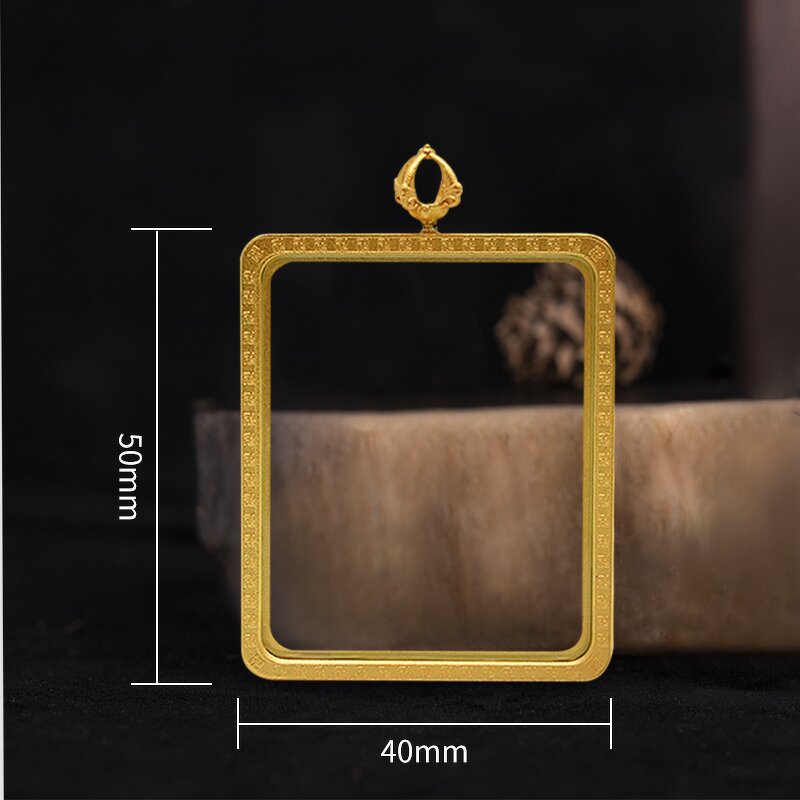 Tibetan Thangka Amulet - Unisex Buddhist Oriental Religious Pendant