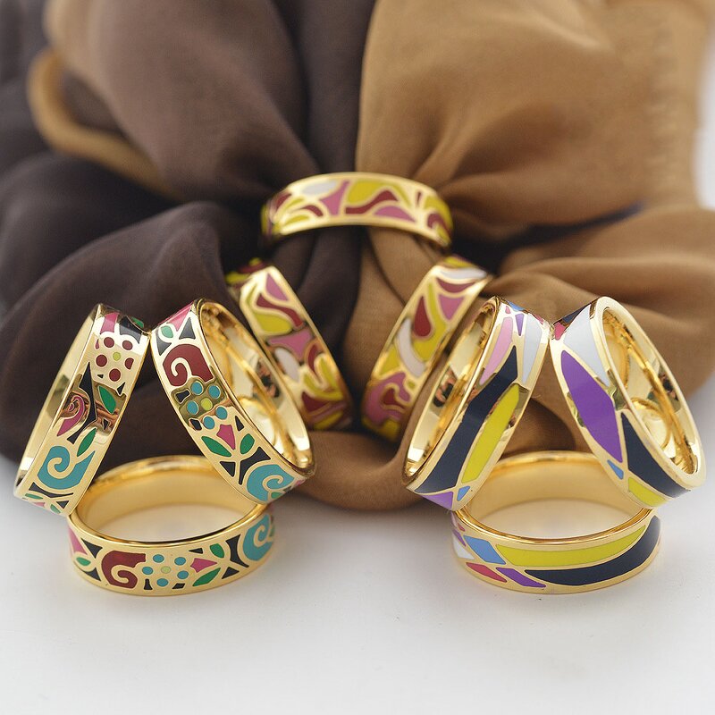 Three-Ring Scarf Buckle - Custom Gold Plated Stainless Steel Hijab Tool