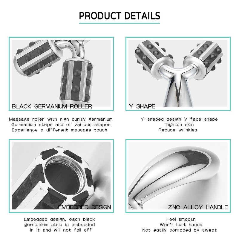 3D Facial Beauty Roller - Portable Germanium Lifting Firming Device