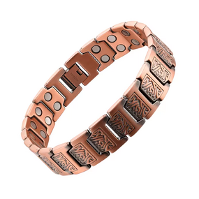Health Magnetic Copper Bracelet - Custom Logo Vintage Men Women Jewelry