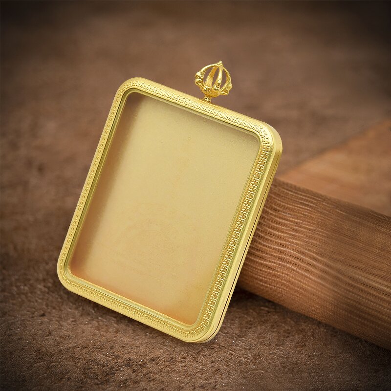 Dragon Thangka Pendant - Oriental Five Lords Buddhist Religious Jewelry