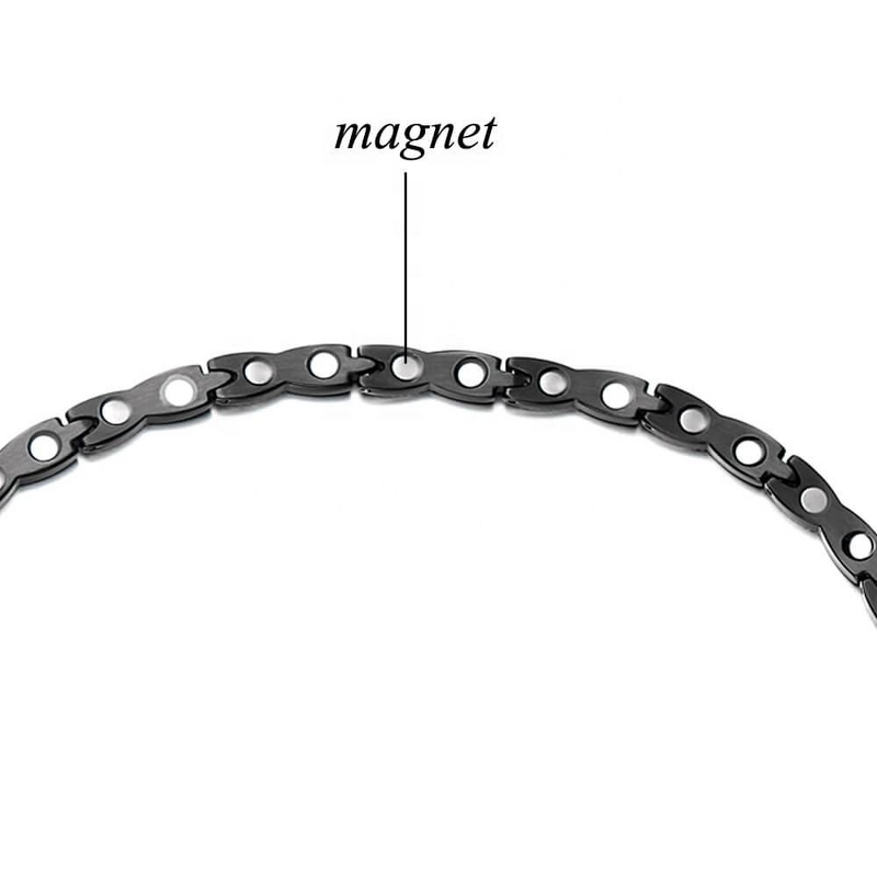 Bio Magnetic Stainless Steel Necklace - Elegant Far Infrared Women Jewelry