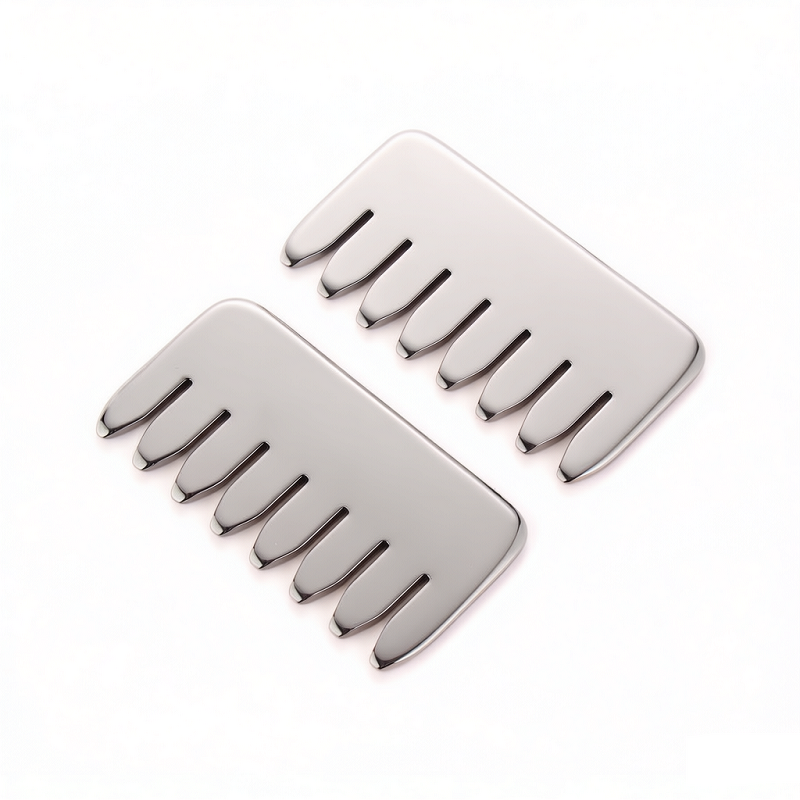 Stainless Steel Gua Sha Comb - Wholesale Facial Massage Beauty Tool