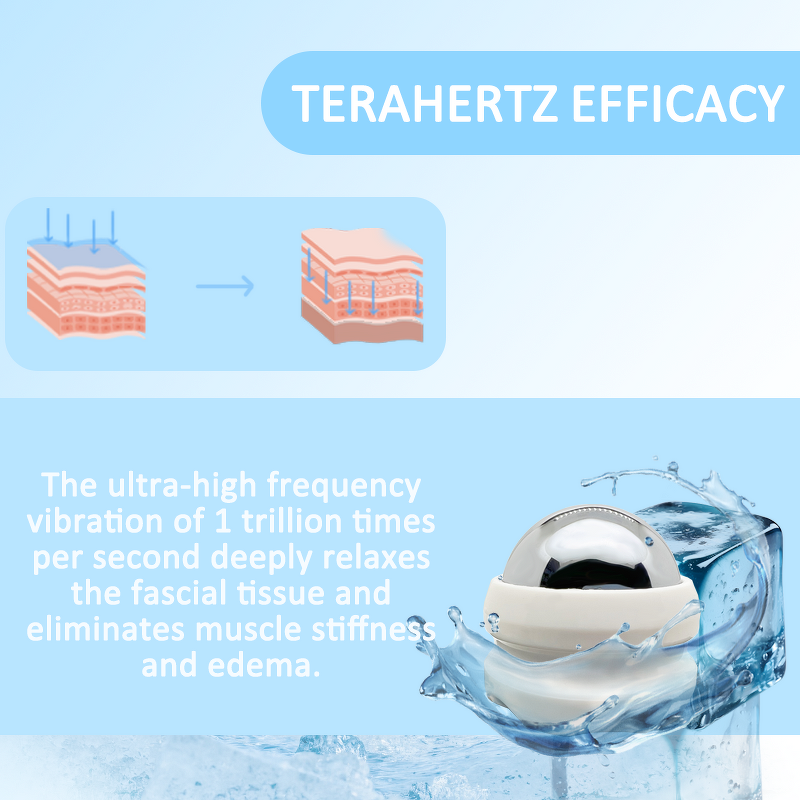 Terahertz Ball Roller Massager - Natural Stone Full Body Instant Ice Melter