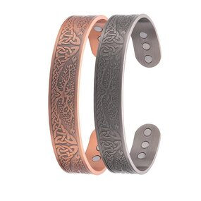 Viking Magnetic Bracelet - Vintage Tree of Life Custom Pure Copper Jewelry