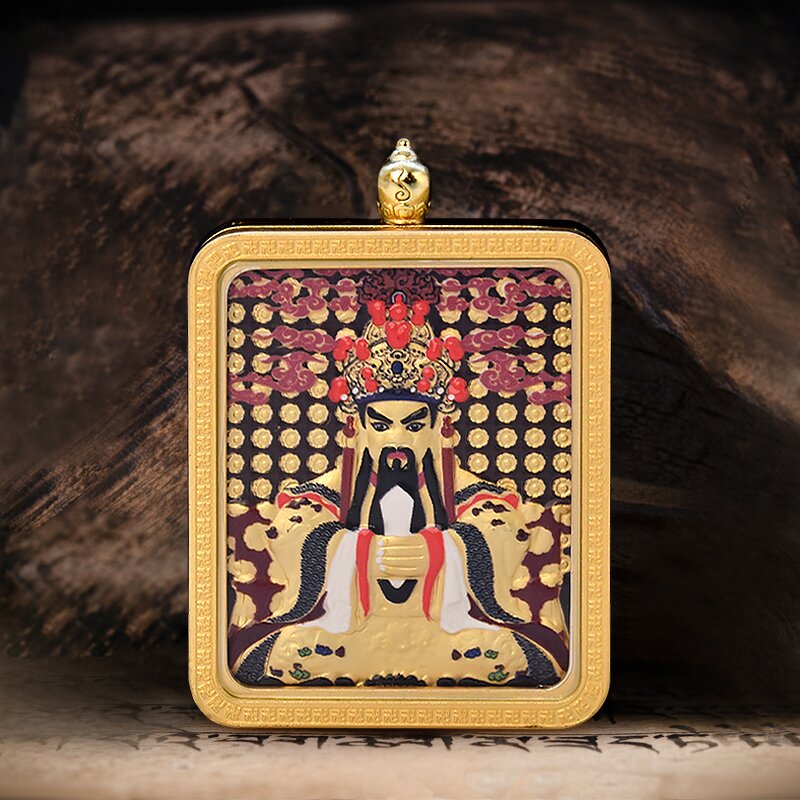 Tibetan Thangka Amulet - Unisex Buddhist Oriental Elegant Pendant