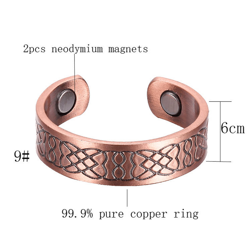 Copper Magnetic Ring - Energy Femme Italian Charm Waterproof Jewelry