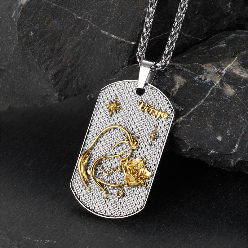 Zodiac Stainless Steel Necklace - Wholesale Romantic Link Chain Jewelry