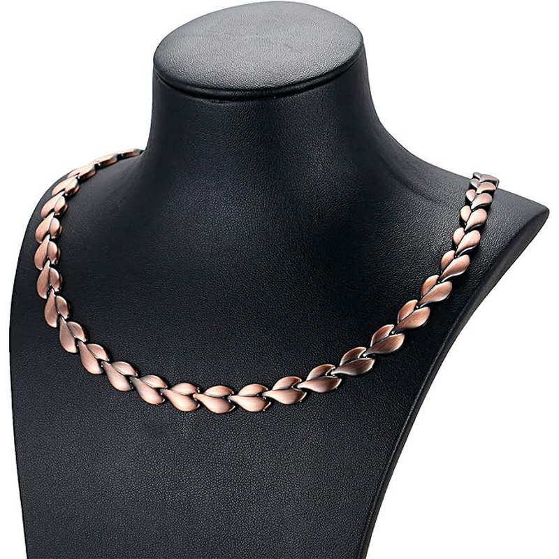 Pure Copper Magnetic Necklace - Unisex Adjustable Link Chain Trendy Jewelry