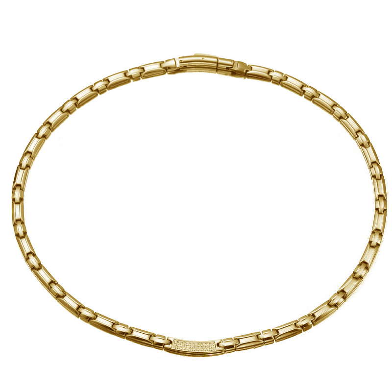 Stainless Steel Magnetic Necklace - Unisex Adjustable Health Therapy Chain