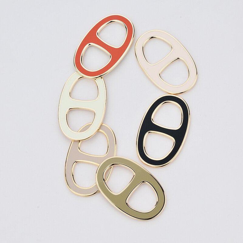 Enamel Scarf Ring - Custom Stainless Steel O Ring Wedding Gift Buckle