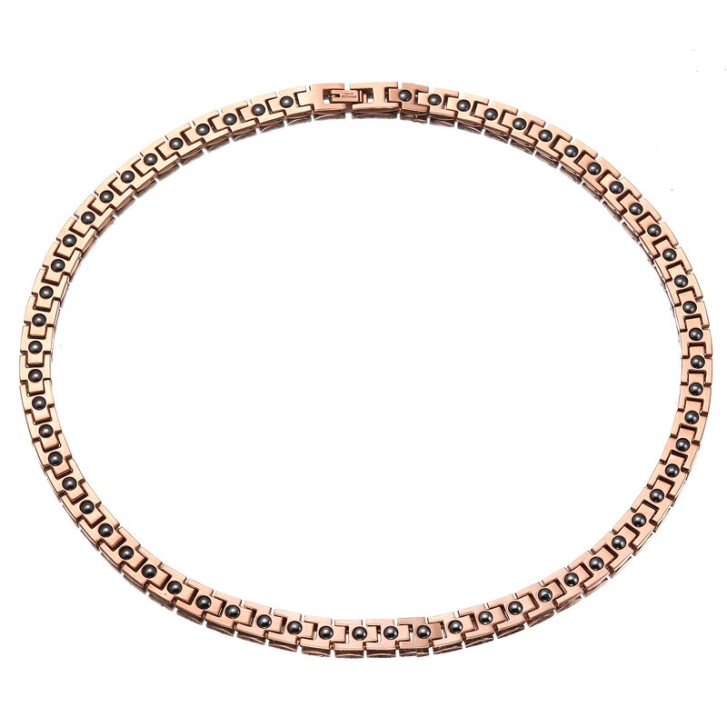 Stainless Steel Magnetic Necklace - Adjustable Unisex Classic Trendy Chain