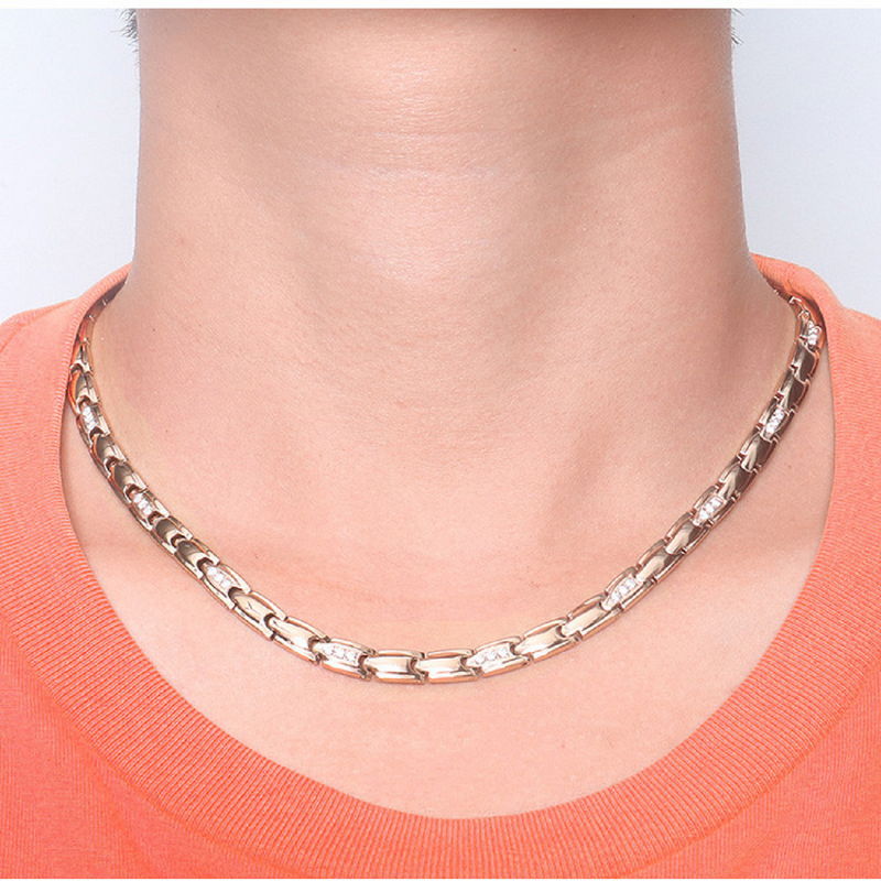 Magnetic Stainless Steel Necklace - Fashion Healthy Men Women Jewelry