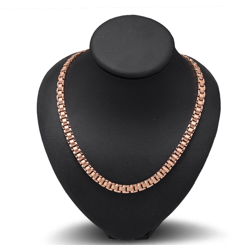 Stainless Steel Magnetic Necklace - Adjustable Unisex Classic Trendy Chain